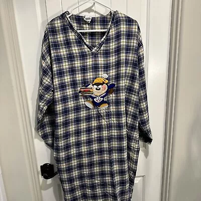 Buy VINTAGE Taz Tasmanian Devil Long Sleep Shirt UNISEX Night Gown Pajama Dress M/L • 17£
