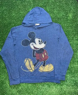 Buy 00s Vintage Disney Mickey Mouse Graphic Hoodie, Size Medium • 9.07£