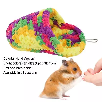 Buy Hamster Bed Warm Breathable Slipper Shape Hand Woven Small Pet Hideout Bed W Bgs • 3.73£