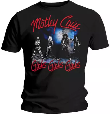 Buy Motley Crue Girls Girls Girls T-Shirt OFFICIAL • 16.29£