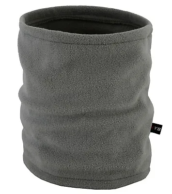 Buy GREY Neck Warmer Tube Scarf Polar Fleece Thermal Warm Facemask Face Mask Snood • 2.49£