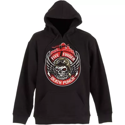 Buy Five Finger Death Punch Unisex Pullover Hoodie: Bomber Patch OFFICIAL NEW  • 37.89£