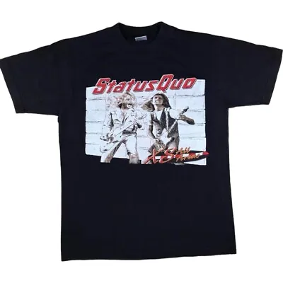 Buy Status Quo Vintage T Shirt 2004 Tour T-shirt Black Medium Rock Band Blues • 30£