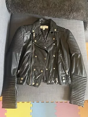 Buy Mango Leather Jacket Small • 80£