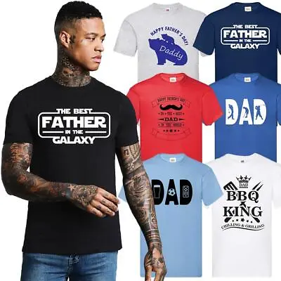 Buy Fathers Day Mens T-Shirt Birthday Top Daddy Gift BBQ DAD Bear Galaxy S-5XL • 10.99£
