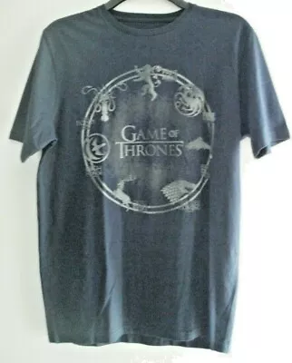 Buy Game Of Thrones Navy Blue Short Sleeved Medium T-shirt. New. • 8.99£