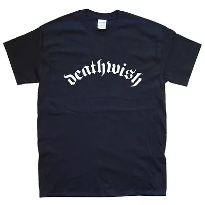 Buy DEATHWISH T-SHIRT Sizes S M L XL XXL Colours Black, White  • 15.59£