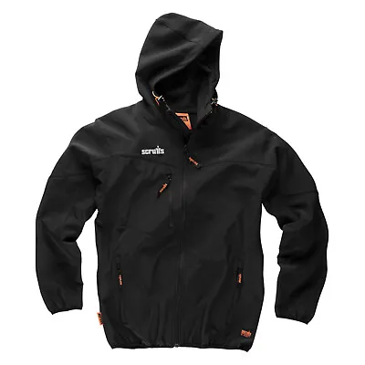 Buy SCRUFFS L Black Worker Softshell Jacket New 2019 Active Work Trade Soft Shell • 35.88£