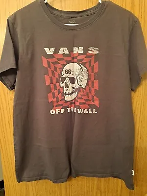 Buy Vans Black Skull Short Sleeve Shirt Size XL • 12.28£