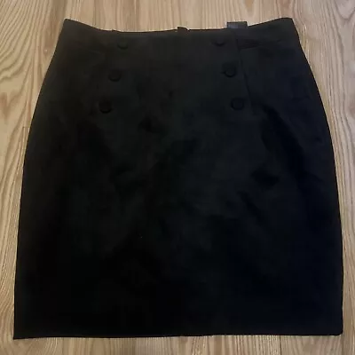 Buy H&M Black Velvet Mini Skirt W/ Pockets Goth Punk Emo Grunge Alternative Witchy 8 • 18.94£