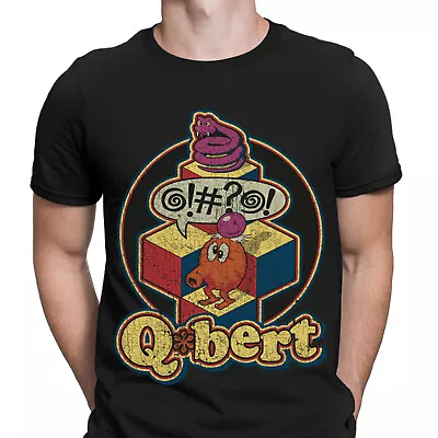 Buy Qbert Games Arcade Gaming Lovers 80s Retro Vintage Mens T-Shirts Tee Top #DGV • 3.99£