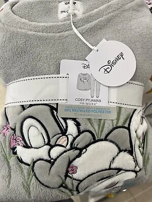 Buy Disney Bambi Thumper Rabbit Ladies Cosy Fleece Pyjamas Women's PJ Medium 12-14 • 27.50£