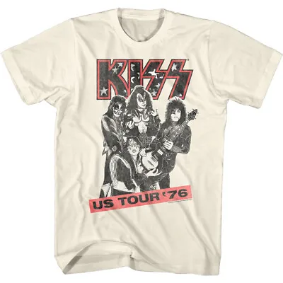 Buy Kiss Band US Tour 76 Adult T Shirt Metal Music Band Merch • 41.76£