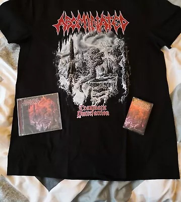 Buy Abominated  Traumatic Putrefaction T-shirt Cassette CD Grave Unleashed Dismember • 72£