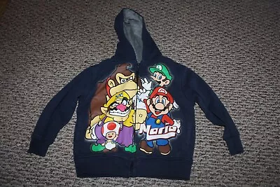 Buy Nintendo Super Mario Navy Blue Zipper Jacket Boys Toddler 4-5T • 9.64£