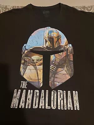 Buy THE MANDALORIAN - 4XL  - The Mandalorian - Logo -- Black -- Unisex -- T-Shirt. • 10£