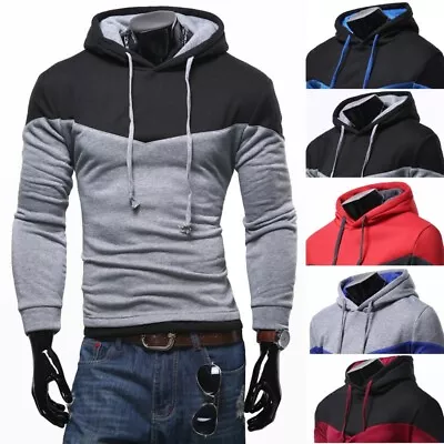 Buy Men's Coat Jacket Outwear Sweater Winter Slim Fit Hoodie Warm Hooded Sweatshirt • 14.39£