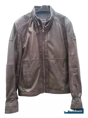 Buy DNR Mens Leather Jacket - Size Medium - Excellent Condition! Worn Once -RRP £175 • 41.99£
