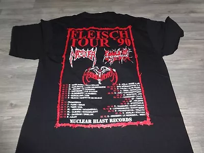 Buy Death Metal Fleisch Shirt Tour 1990 Ltd 33 Venom Master Nuclear Assault Asphyx • 36.04£