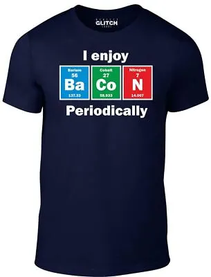 Buy I Enjoy Bacon Periodically T-Shirt - Funny T Shirt Joke Pig Retro Vegetarian • 12.99£