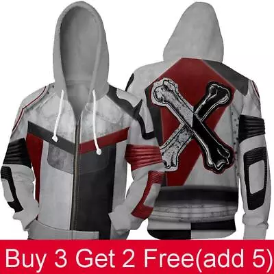 Buy Carlos Descendants 3 Hoodie Cosplay Costume Zip Up Jacket Sweatshirt Unisex • 14.12£