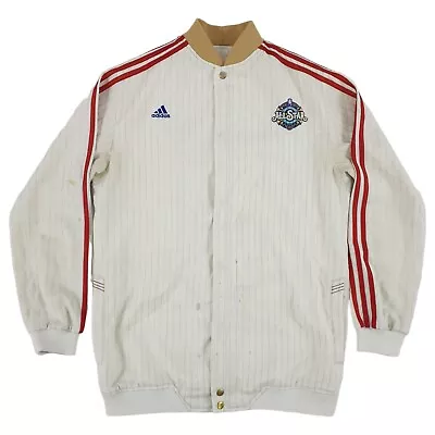 Buy Adidas 2008 NBA All Star New Orleans West Basketball White Bomber Jacket - S/M/L • 118.11£