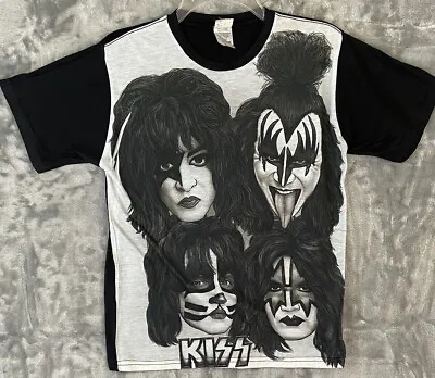 Buy Kiss T-Shirt Youth Large Paul Gene Peter Ace • 15.74£