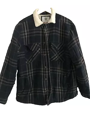 Buy Nordam Green Check Brushed Cotton Fleece Lined Over Shirt Jacket  L Lumberjack • 19.99£
