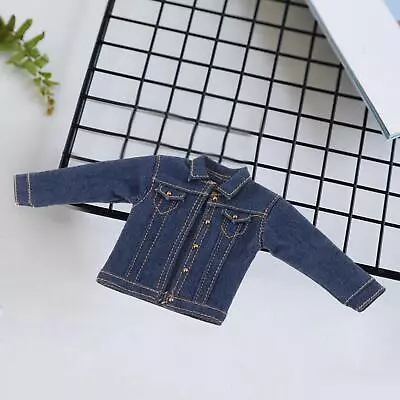 Buy 1/12 Male Denim Jacket Handmade Doll Clothes For 6in Action Figures Dress Up • 18.50£
