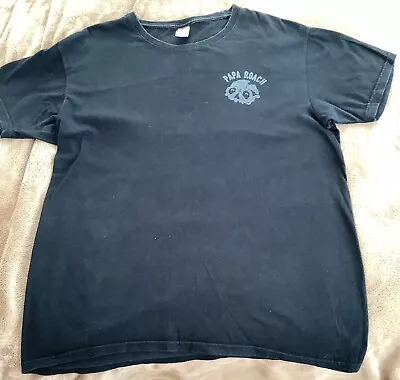 Buy Kings Road Merch Papa Roach Nightreaper Adult Mens T-Shirt, Black - Large • 27£