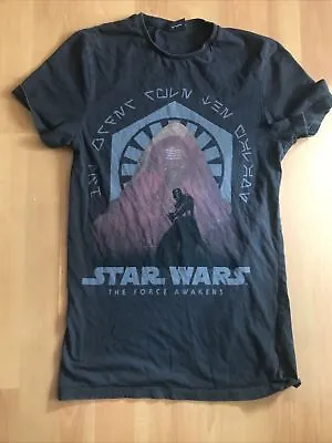 Buy Men’s Star Wars The Force Awakens Kylo Ren Black T-Shirt Size X/S • 2.59£