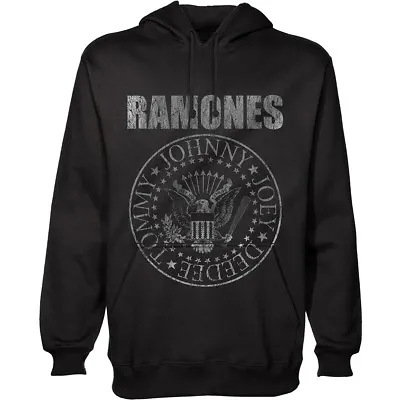 Buy The Ramones - Presidential Seal  - Official Men's Black Pullover Hoodie • 29.95£