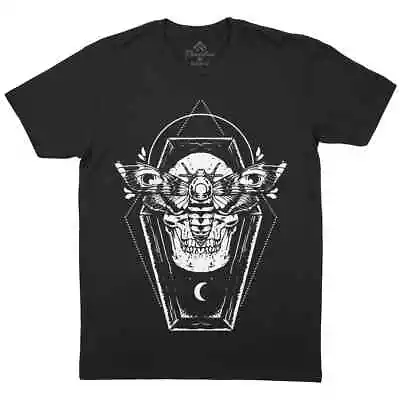 Buy Moth And Skull Mens T-Shirt Horror Grim Reaper Skull Grave Moon P779 • 13.99£
