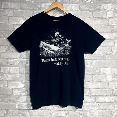 Buy  Better Luck Next Time! - Moby Dick  Graphic Tshirt Short Sleeve Crewneck Large • 28.45£