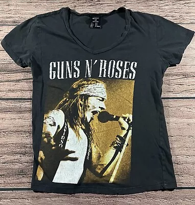 Buy Bravado GNR Guns N' Roses V Neck Axl Band Tee Shirt Women’s Size SMALL • 18.89£