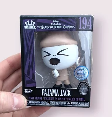 Buy Nightmare Before Christmas Mini Vinyl Figure Special Edition Pajama Jack #194 • 15£