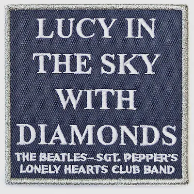 Buy THE BEATLES Lucy In The Sky With Diamonds : Woven SEW-ON PATCH Official Merch • 4.29£