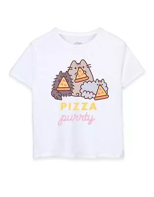 Buy Pusheen White Short Sleeved T-Shirt (Girls) • 10.99£