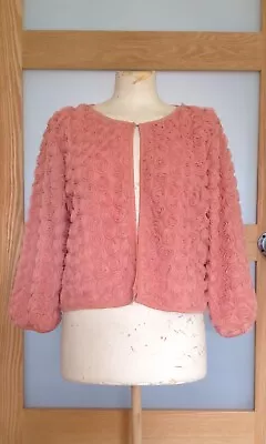 Buy Atmosphere Vintage Style Coral Coloured Floral SwirlLined Jacket Size 16/18 BNWT • 5.99£