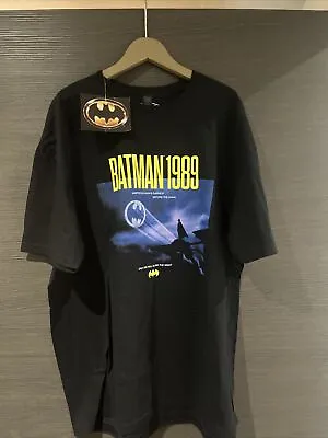 Buy Batman 1989 Justice DC Comics Gotham City Tee T-Shirt Black BNWT Size XL • 10£