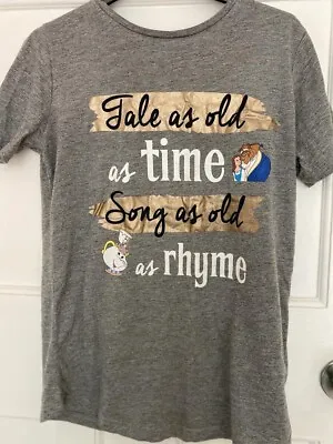 Buy Primark Disney Tale As Old As Time Beauty And The Beast T-Shirt UK 10 • 2.99£