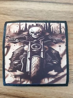 Buy Skull Rider Biker Metal Band Music Battle Jacket Sew Iron On Patch • 5.99£