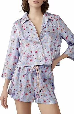 Buy NWT Free People Intimately Pillow Talk Blue Combo Mixed Print Pajamas PJ Set XL • 64.41£