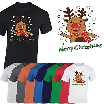 Buy Merry Christmas T-Shirt Mens Funny Reindeer Elf Sarcastic Xmas Festive Gift Top • 8.99£