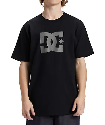 Buy Dc Shoes Mens T Shirt.new Star Black Grey Cotton Short Sleeved Top T Shirt S24 • 29.99£