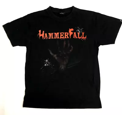 Buy Hammerfall Infected Swedish Band Double Sided Graphic Print Black T-Shirt Small • 9.99£