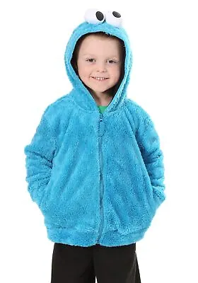 Buy Cookie Monster Sesame Street Faux Fur Unisex Costume Hoodie • 30.22£