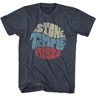 Buy Stone Temple Pilots Circle Name Badge Men's T Shirt Rock Music Merch • 42.28£