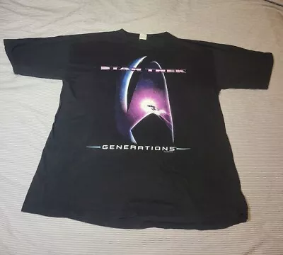 Buy Star Trek Generations T Shirt *Vintage* 1995 Size Xl • 15£