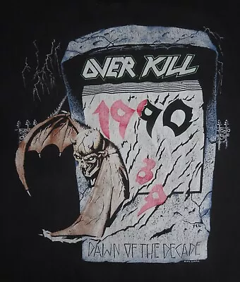 Buy 1990 OVERKILL  Dawn Of The Decade  European Concert Tour (LG) T-Shirt  Blitz  • 118.40£